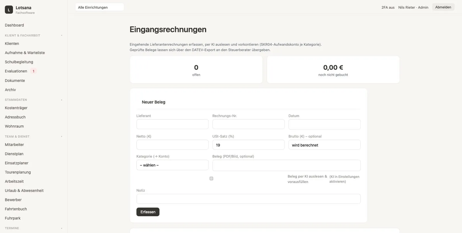 Eingangsrechnungen